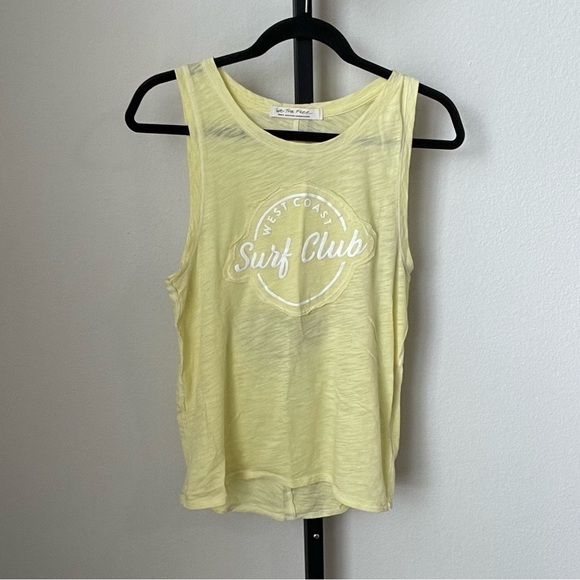 Free People Martine Tank Graphic T-Shirt Cutout Burnout Size Small - Picture 4 of 8